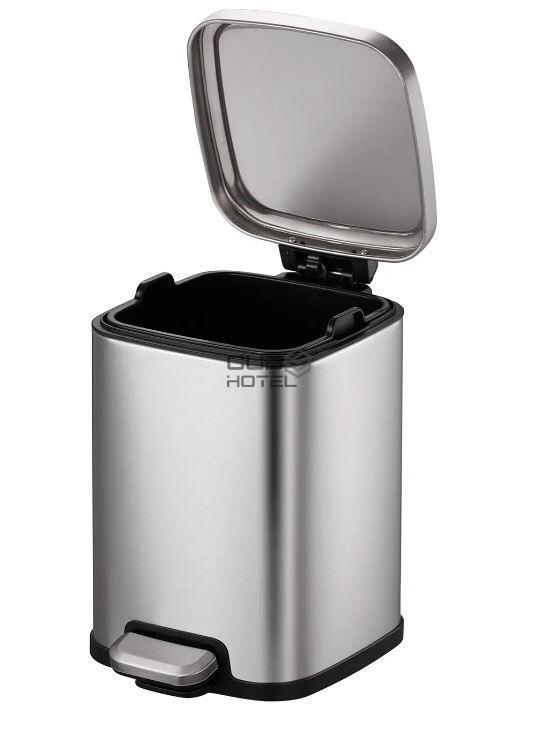 Papelera con Pedal 6L Acero Inoxidable EKO Stella